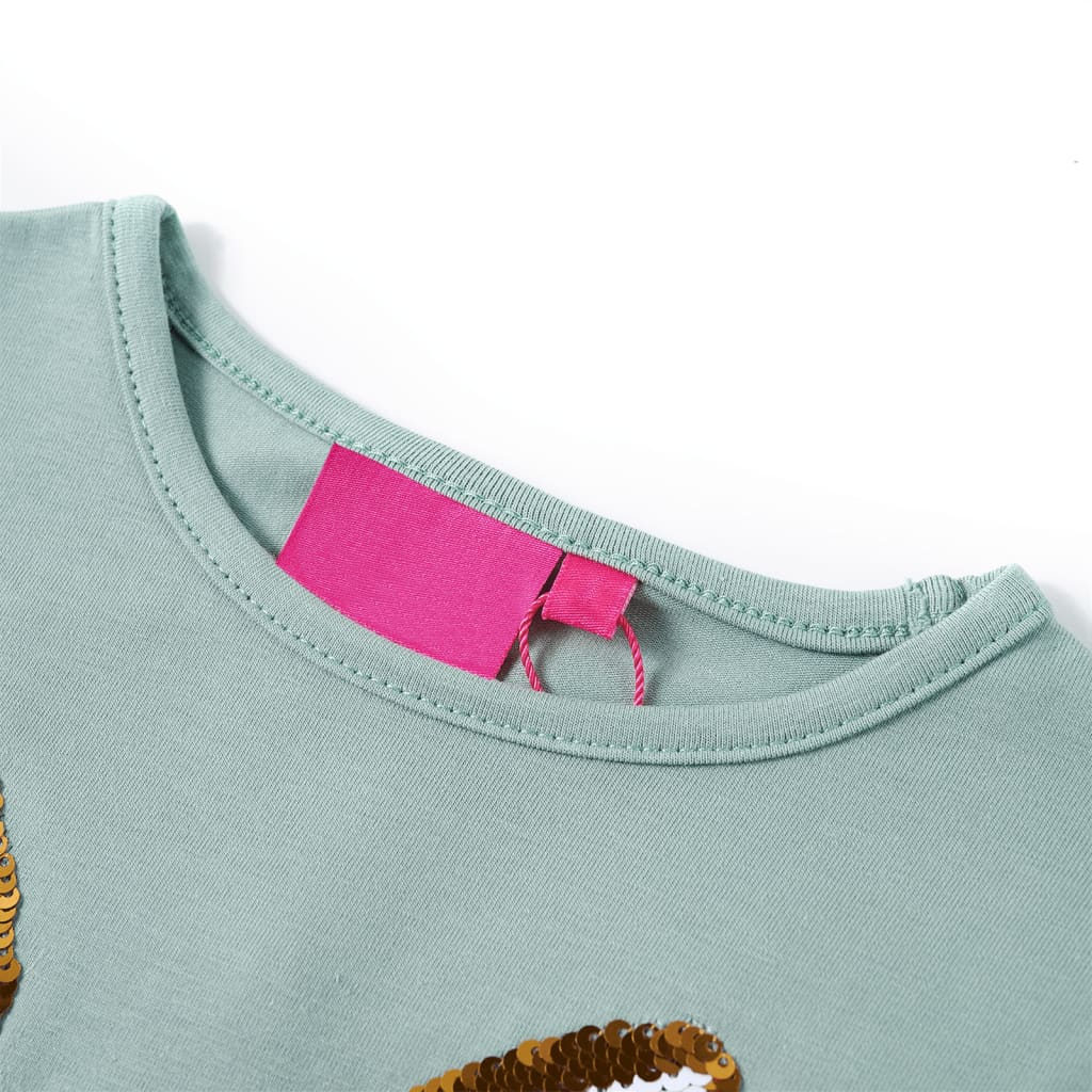 Kids' T-shirt with Long Sleeves 92 Mint 116 (5-6y)