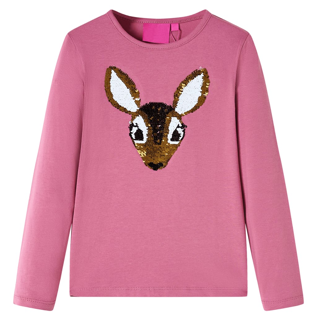 Kids' T-shirt with Long Sleeves 92 Raspberry 116 (5-6y)