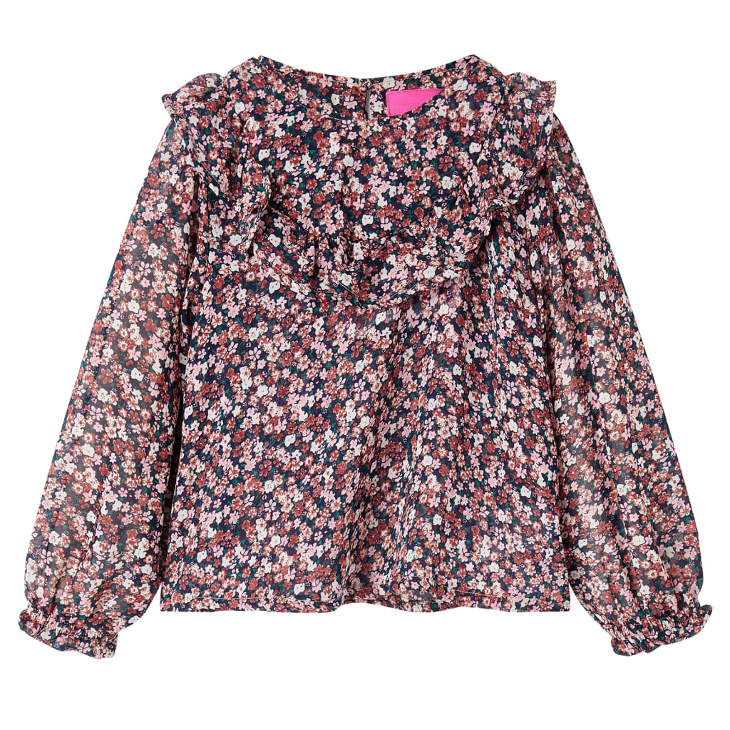 Kids' Shirt with Long Sleeves Dark Pink 92 104 (3-4y)
