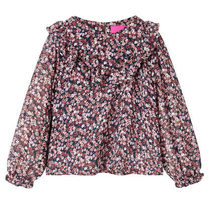 Kids' Shirt with Long Sleeves Dark Pink 92 104 (3-4y)