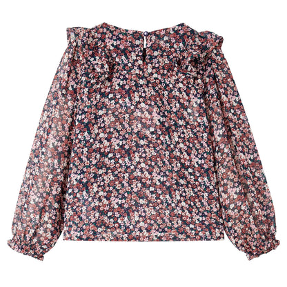 Kids' Shirt with Long Sleeves Dark Pink 92 104 (3-4y)