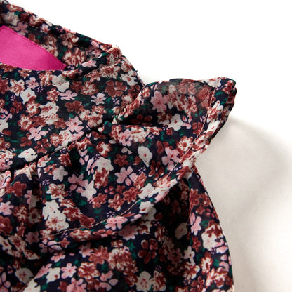 Kids' Shirt with Long Sleeves Dark Pink 92 104 (3-4y)