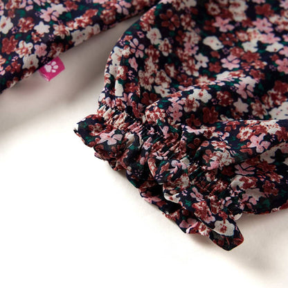 Kids' Shirt with Long Sleeves Dark Pink 92 104 (3-4y)