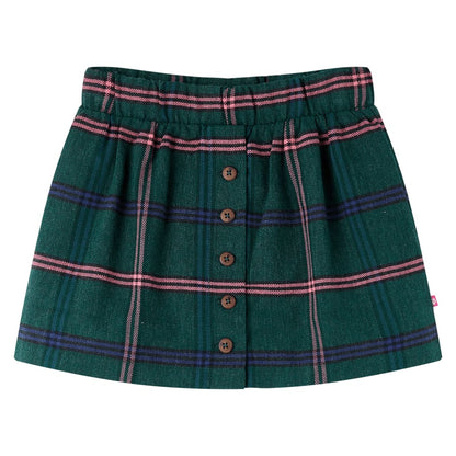 Kids' Skirt Dark Green 92 104 (3-4y)