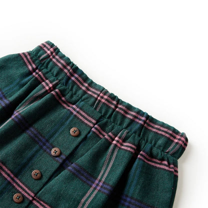 Kids' Skirt Dark Green 92 104 (3-4y)
