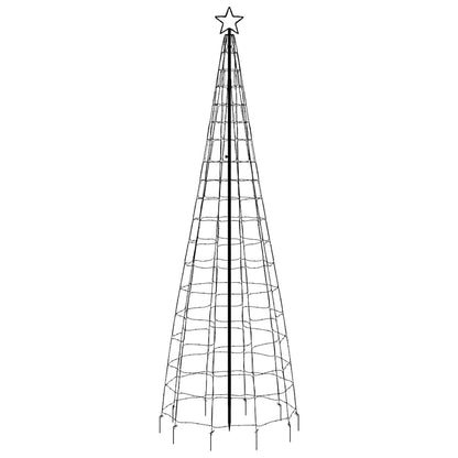 vidaXL LED Christmas Tree with Spikes 570 LEDs Cold White 300 cm 3