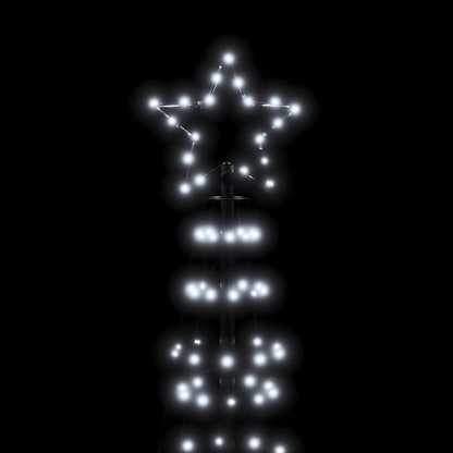 vidaXL LED Christmas Tree with Spikes 570 LEDs Cold White 300 cm 4