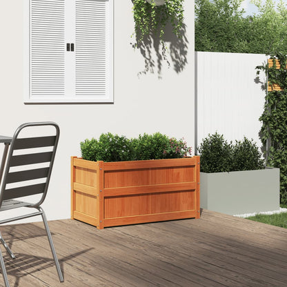 Garden Planters Solid Wood Pine Brown 1