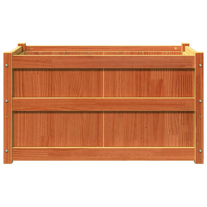 Garden Planters Solid Wood Pine Brown 1
