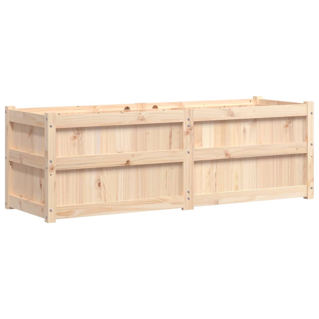 Garden Planter 150x50x50 cm Solid Wood Pine Natural pine