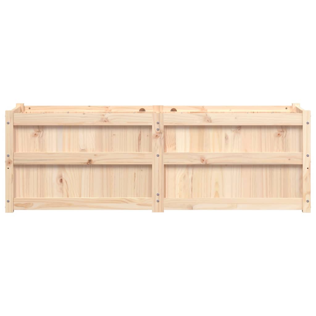 Garden Planter 150x50x50 cm Solid Wood Pine Natural pine