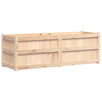 Garden Planter 150x50x50 cm Solid Wood Pine Natural pine