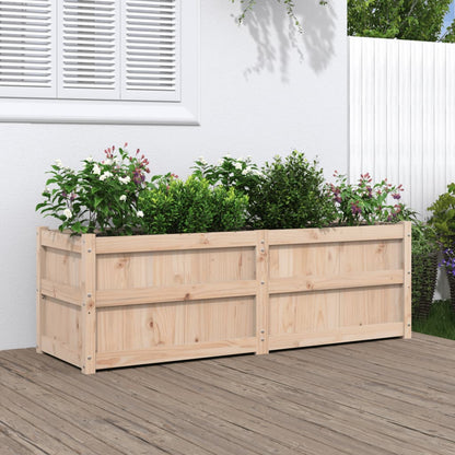 Garden Planter 150x50x50 cm Solid Wood Pine Natural pine