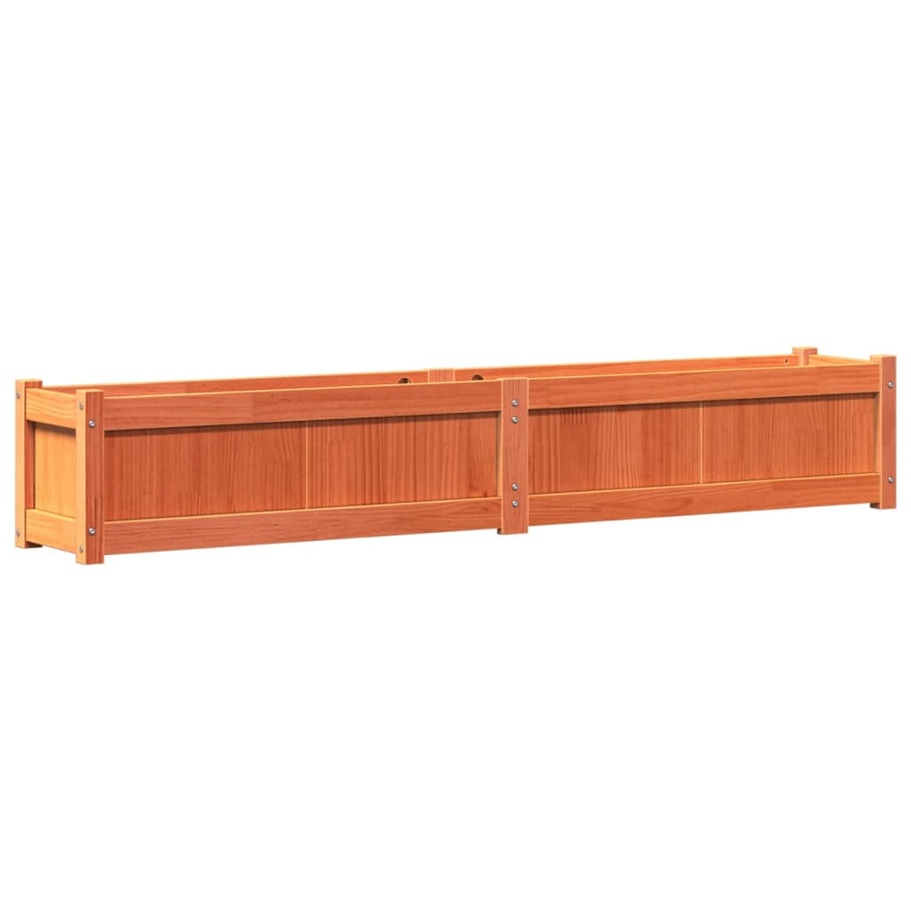 Garden Planters Solid Wood Pine Brown pine 1
