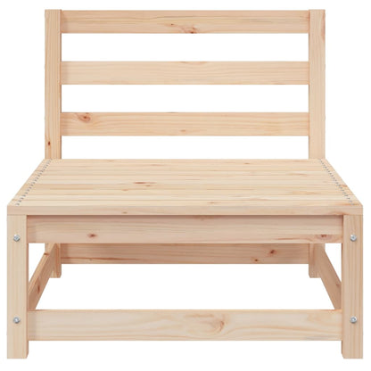Garden Sofas Armless 2 pcs 70x70x67cm Solid Wood Pine Middle Sofa (2 pcs) Natural pine