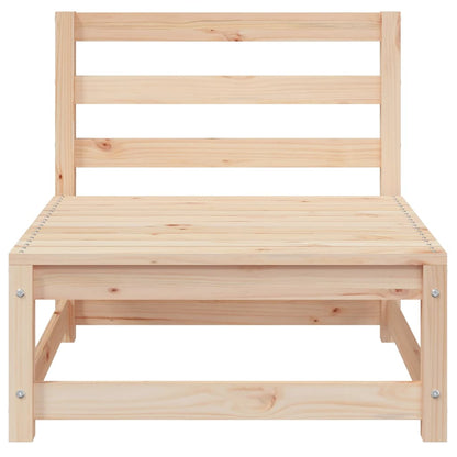 Garden Sofa 3-Seater Solid Wood Pine Corner + 2x Chair Natural pine