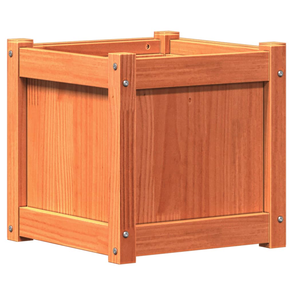 Garden Planters Solid Wood Pine Brown pine 2