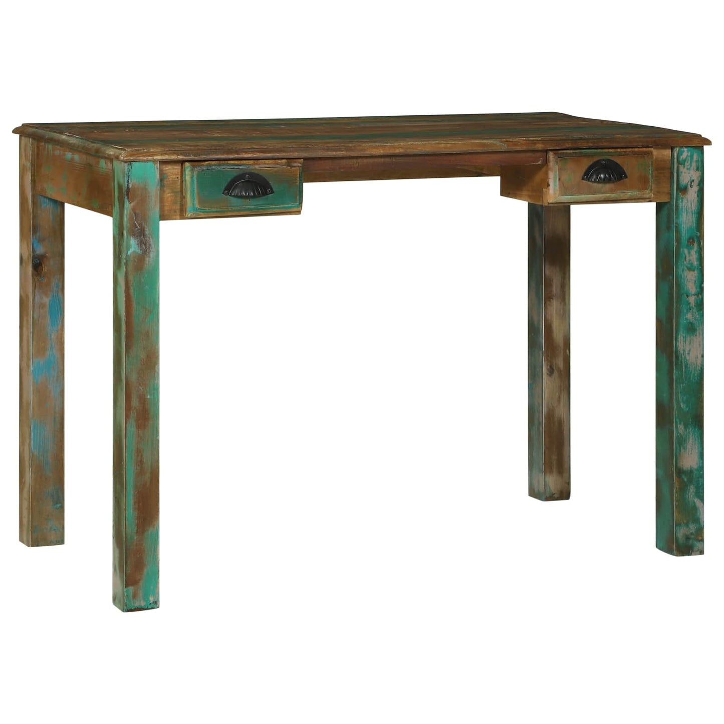 vidaXL Writing Desk Brown 112 x 55 x 76 cm Solid Reclaim Wood 1