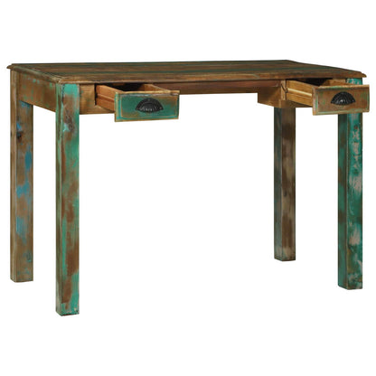 vidaXL Writing Desk Brown 112 x 55 x 76 cm Solid Reclaim Wood 2