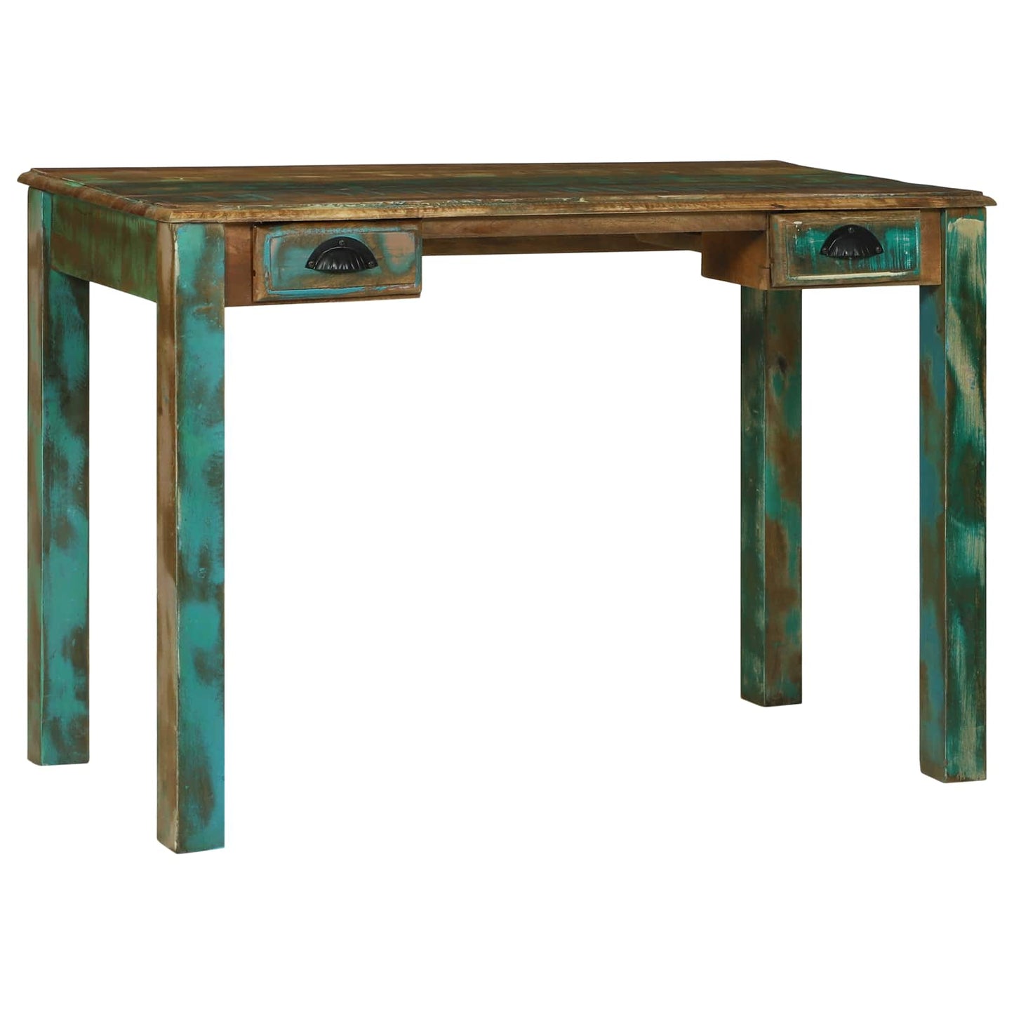 vidaXL Writing Desk Brown 112 x 55 x 76 cm Solid Reclaim Wood 3