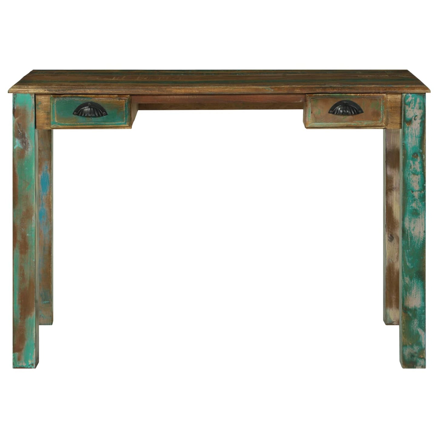vidaXL Writing Desk Brown 112 x 55 x 76 cm Solid Reclaim Wood 5