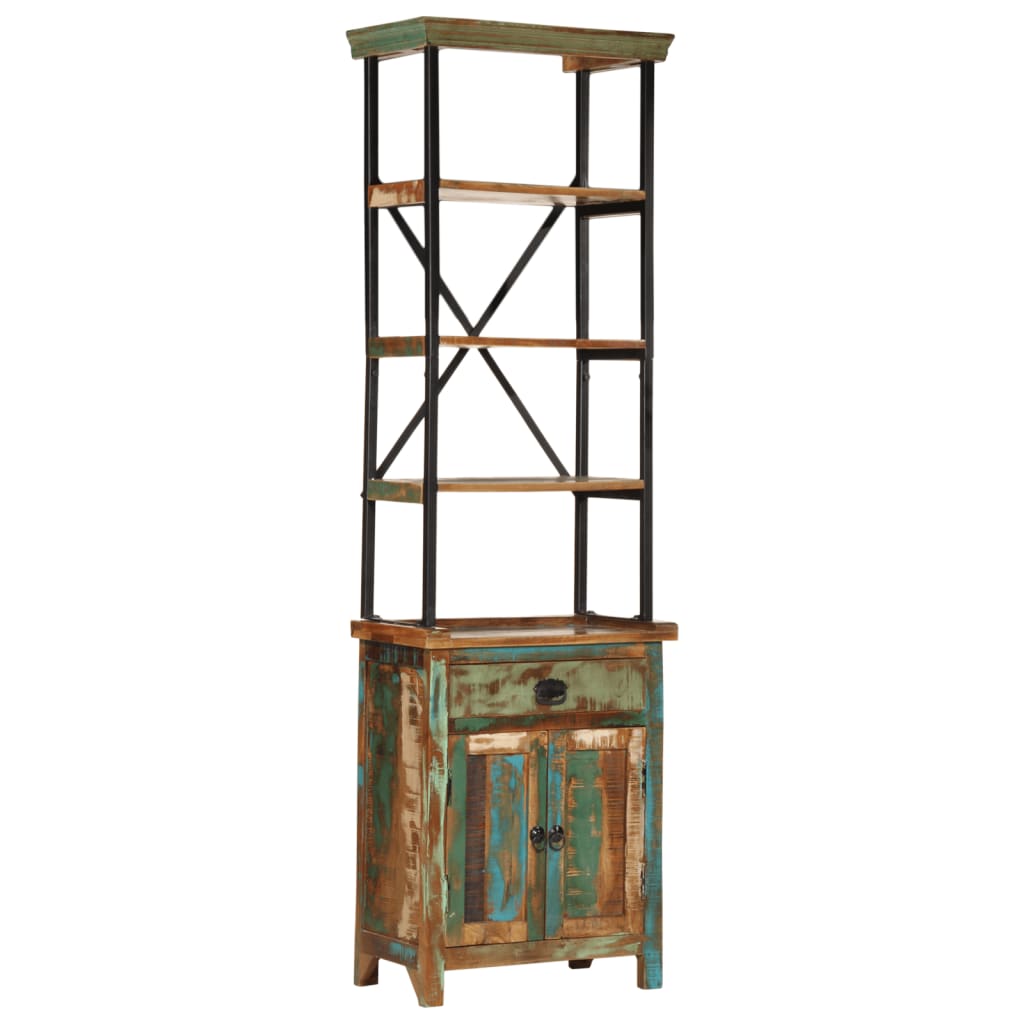 vidaXL Highboard 55x30x180 cm Solid Wood Reclaimed 1