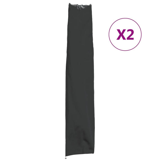 Garden Umbrella Covers 2 pcs 420D Oxford Fabric 170 x 28/32 cm