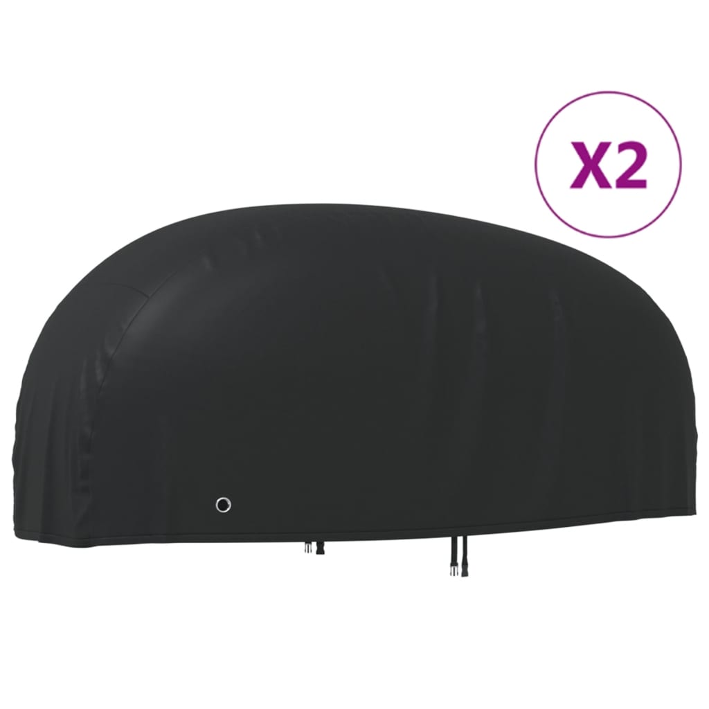 Motorcycle Covers 2 pcs 210D Oxford Fabric 245 cm 125 cm 105 cm