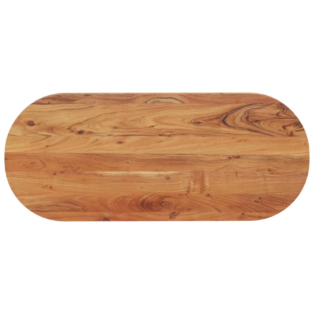 Table Top 120x60x3.8 cm Oval Solid Wood Mango Thickness 38 mm Acacia wood(natural) 140 cm
