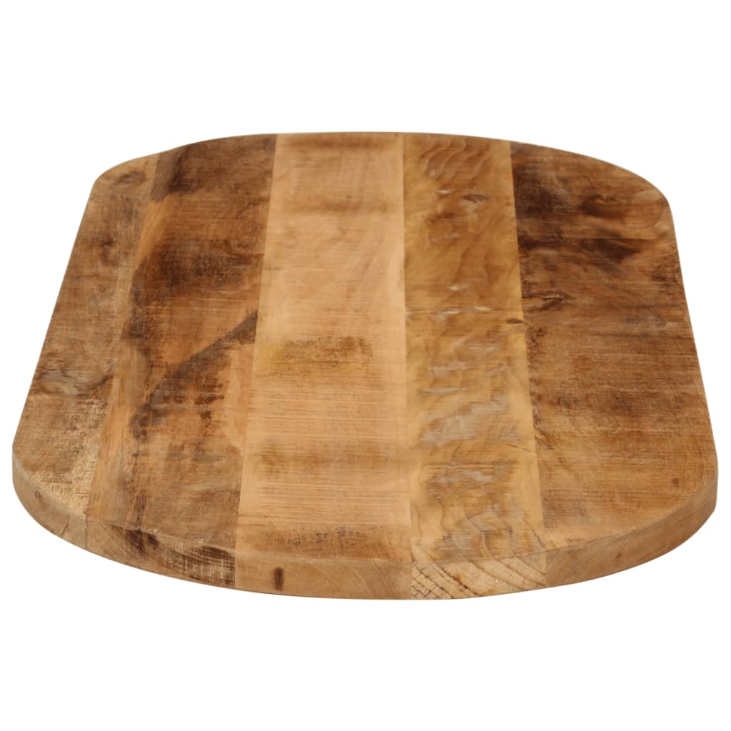 Table Top 120x60x3.8 cm Oval Solid Wood Mango Thickness 38 mm Rough mango wood(natural) 120 cm