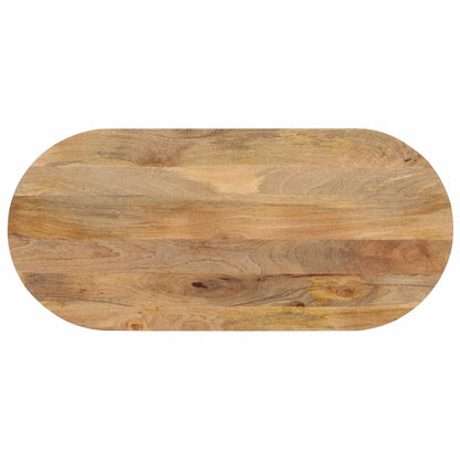 Table Top 100x50x2.5 cm Oval Solid Wood Mango Thickness 25 mm Mango wood(natural) 140 cm