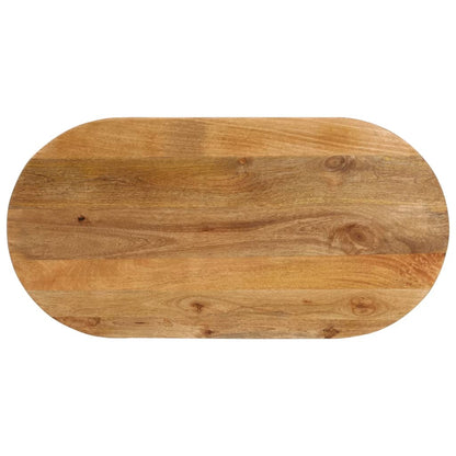 Table Top 100x50x2.5 cm Oval Solid Wood Mango Thickness 25 mm Mango wood(oak finish) 140 cm