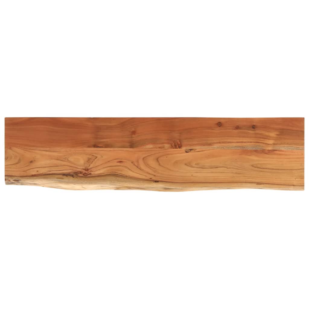 vidaXL Table Top 160x40x3,8 cm Rectangular Solid Wood Acacia Live Edge 2