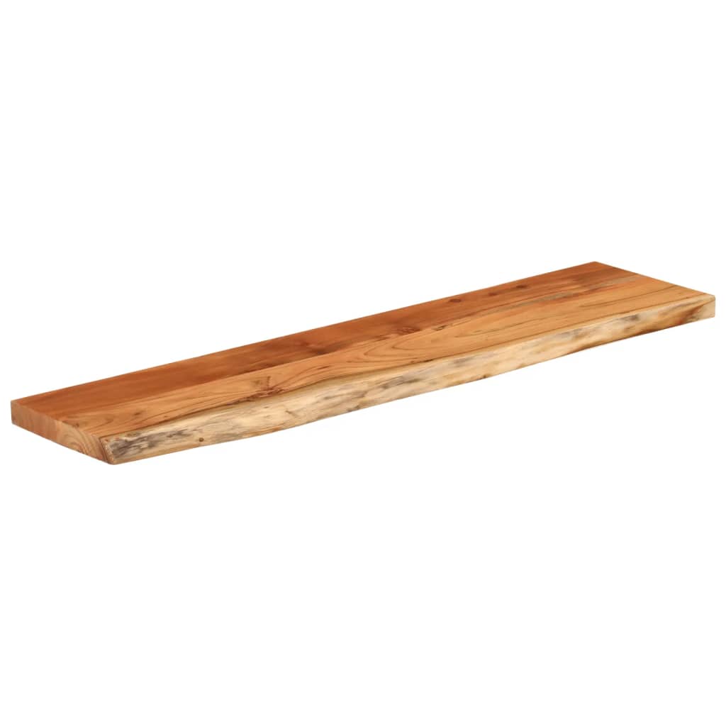 vidaXL Table Top 160x40x3,8 cm Rectangular Solid Wood Acacia Live Edge 3