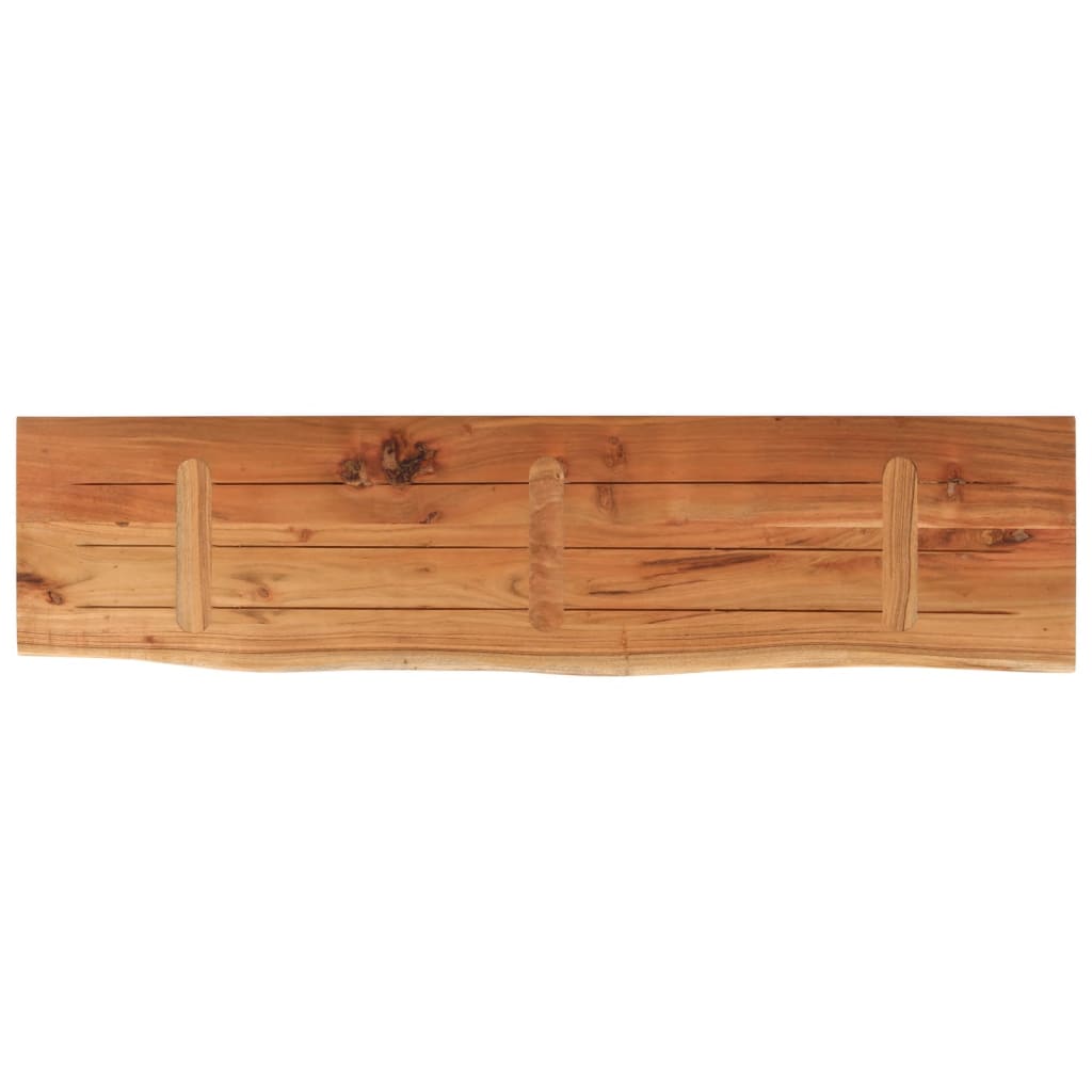 vidaXL Table Top 160x40x3,8 cm Rectangular Solid Wood Acacia Live Edge 5