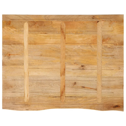 Table Top Live Edge 80x80x2.5 cm Solid Wood Mango Natural Solid Mango Wood 100 cm