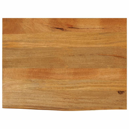 Table Top Live Edge 60x60x3.8 cm Solid Wood Mango Oak Finished 70 cm