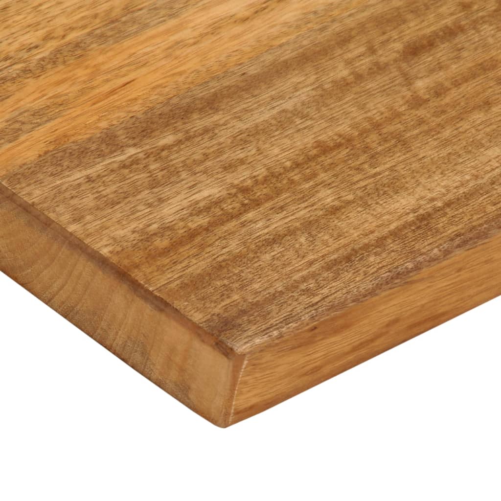 Table Top Live Edge 60x60x3.8 cm Solid Wood Mango Oak Finished 70 cm