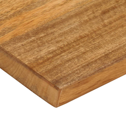 Table Top Live Edge 60x60x3.8 cm Solid Wood Mango Oak Finished 70 cm
