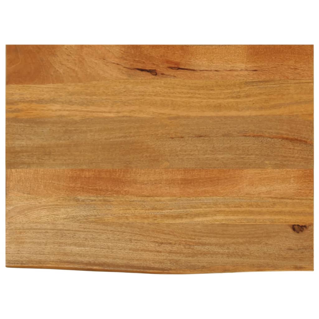 Table Top Live Edge 60x60x3.8 cm Solid Wood Mango Oak Finished 90 cm