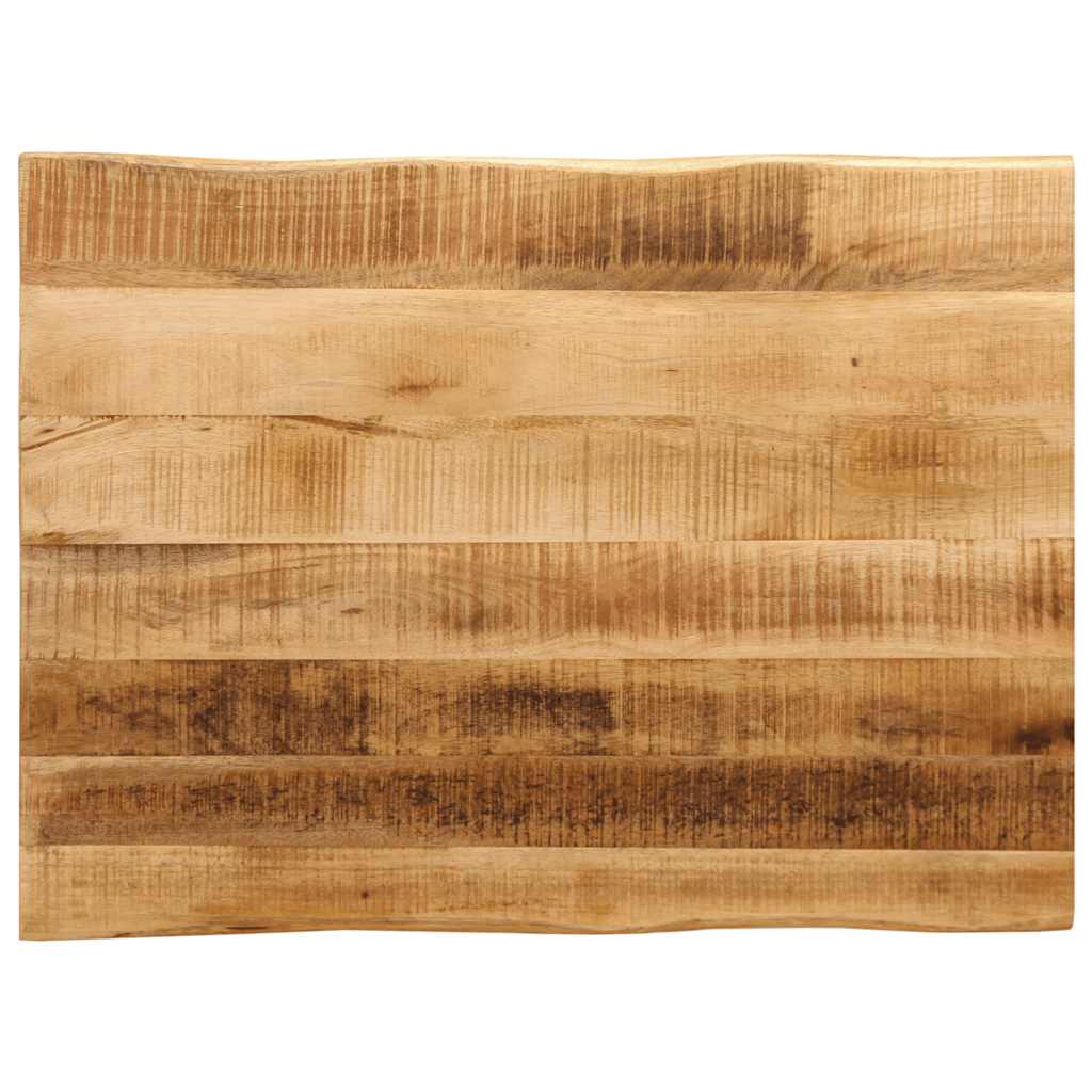 Table Top Live Edge 60x60x2.5 cm Solid Wood Rough Mango Thickness 25 mm Rough Mango wood(natural) 80 cm