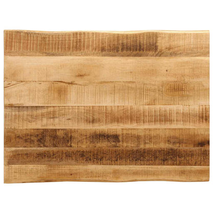 Table Top Live Edge 60x60x2.5 cm Solid Wood Rough Mango Thickness 25 mm Rough Mango wood(natural) 80 cm