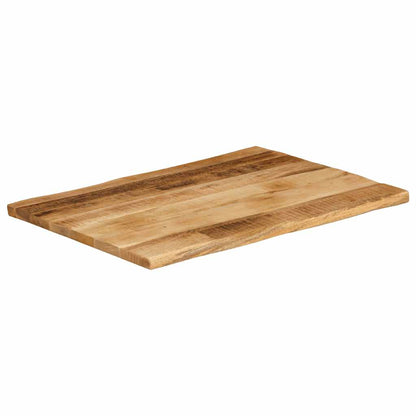 Table Top Live Edge 60x60x2.5 cm Solid Wood Rough Mango Thickness 25 mm Rough Mango wood(natural) 80 cm