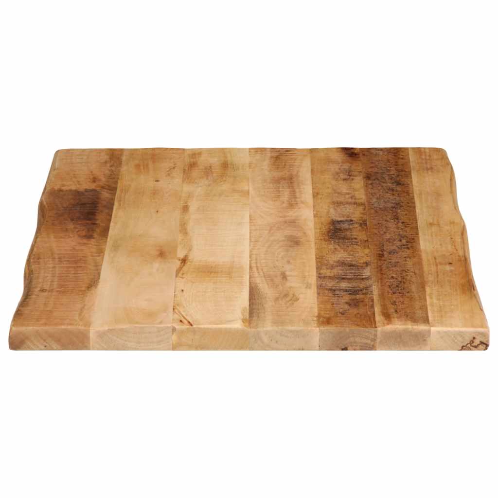 Table Top Live Edge 60x60x2.5 cm Solid Wood Rough Mango Thickness 25 mm Rough Mango wood(natural) 80 cm