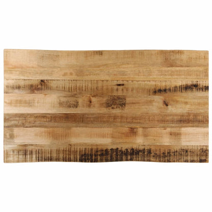 Table Top Live Edge 60x60x2.5 cm Solid Wood Rough Mango Thickness 25 mm Rough Mango wood(natural) 110 cm