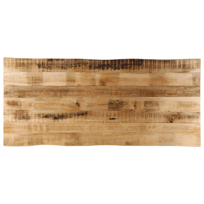 Table Top Live Edge 60x60x2.5 cm Solid Wood Rough Mango Thickness 25 mm Rough Mango wood(natural) 140 cm