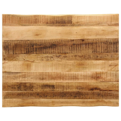 Table Top 80x80x3.8 cm Live Edge Solid Wood Mango Thickness 38 mm Rough mango wood(natural) 90 cm