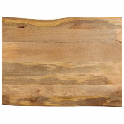 Table Top 80x80x3.8 cm Live Edge Solid Wood Mango Thickness 38 mm Mango wood(natural) 90 cm