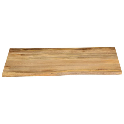 Table Top 80x80x3.8 cm Live Edge Solid Wood Mango Thickness 38 mm Mango wood(natural) 90 cm
