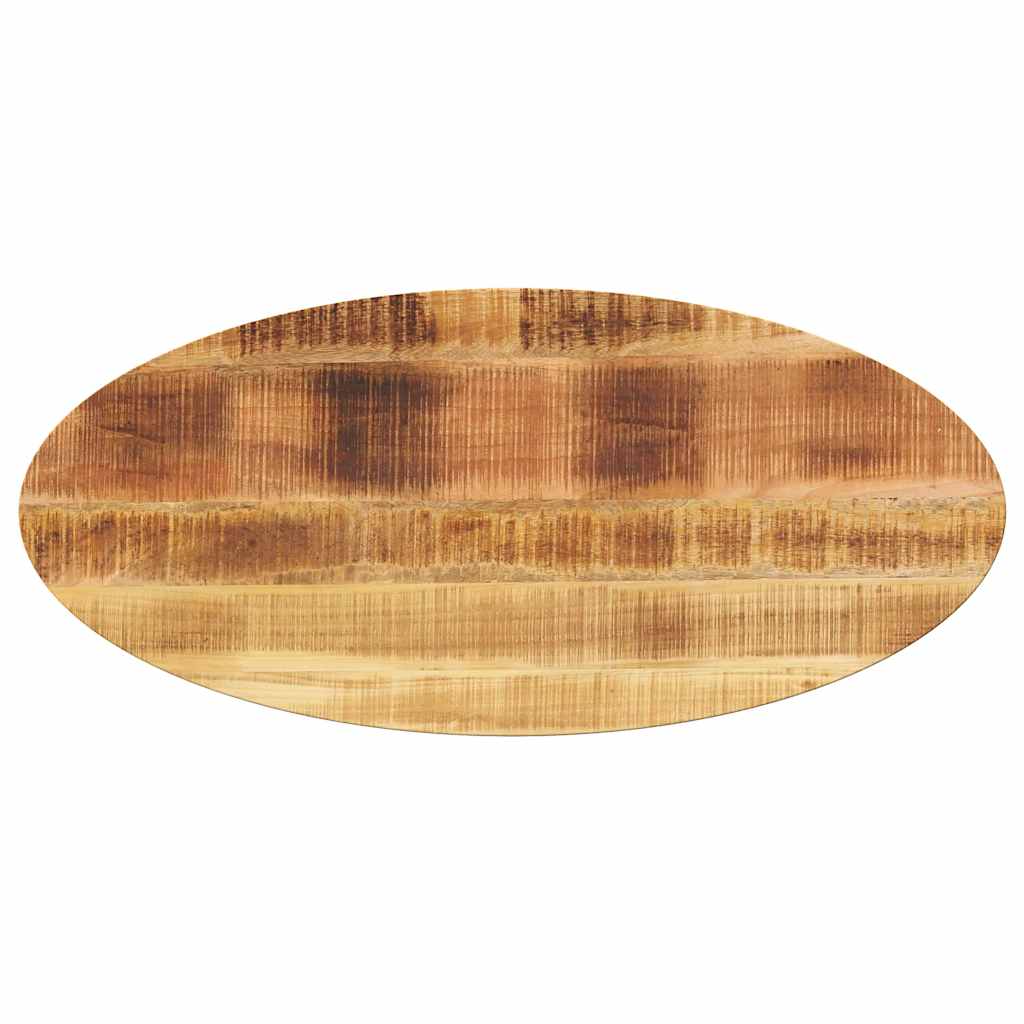 Table Top 140x50x3.8 cm Oval Solid Wood Mango Thickness 38 mm Rough mango wood(natural) 110 cm 40 cm